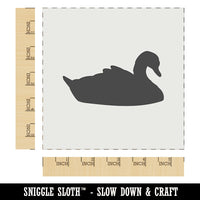 Swan Swimming Solid Wall Cookie DIY Craft Reusable Stencil