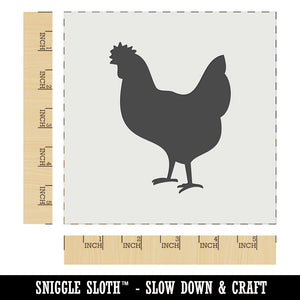 Chicken Standing Solid Wall Cookie DIY Craft Reusable Stencil