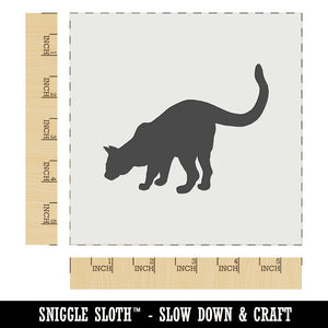 Curious Cat Solid Wall Cookie DIY Craft Reusable Stencil