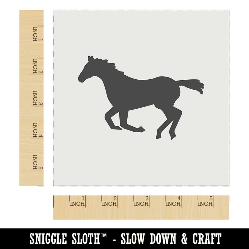 Horse Running Solid Wall Cookie DIY Craft Reusable Stencil