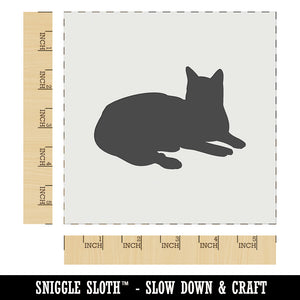 Lazy Cat Wall Cookie DIY Craft Reusable Stencil