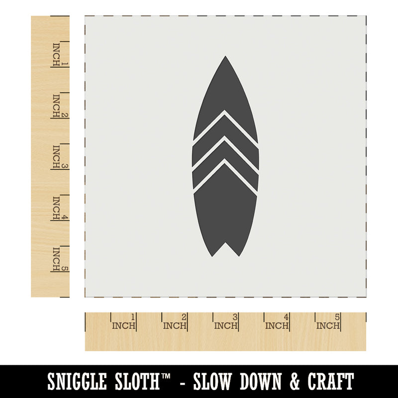 Stylish Surfboard Wall Cookie DIY Craft Reusable Stencil