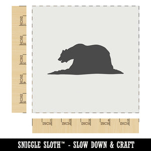 California Flag Bear Solid Wall Cookie DIY Craft Reusable Stencil