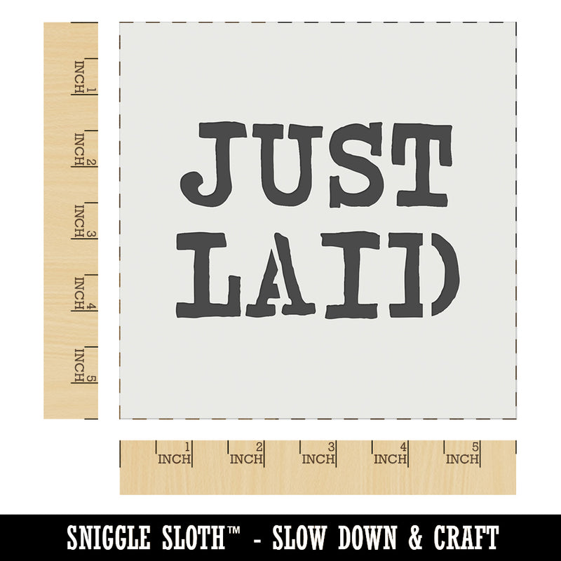 Just Laid Egg Wall Cookie DIY Craft Reusable Stencil