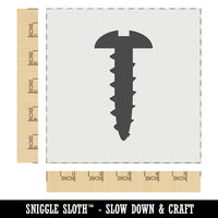 Screw Silhouette Woodworking Tools Wall Cookie DIY Craft Reusable Stencil