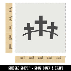 Three Crosses Wall Cookie DIY Craft Reusable Stencil