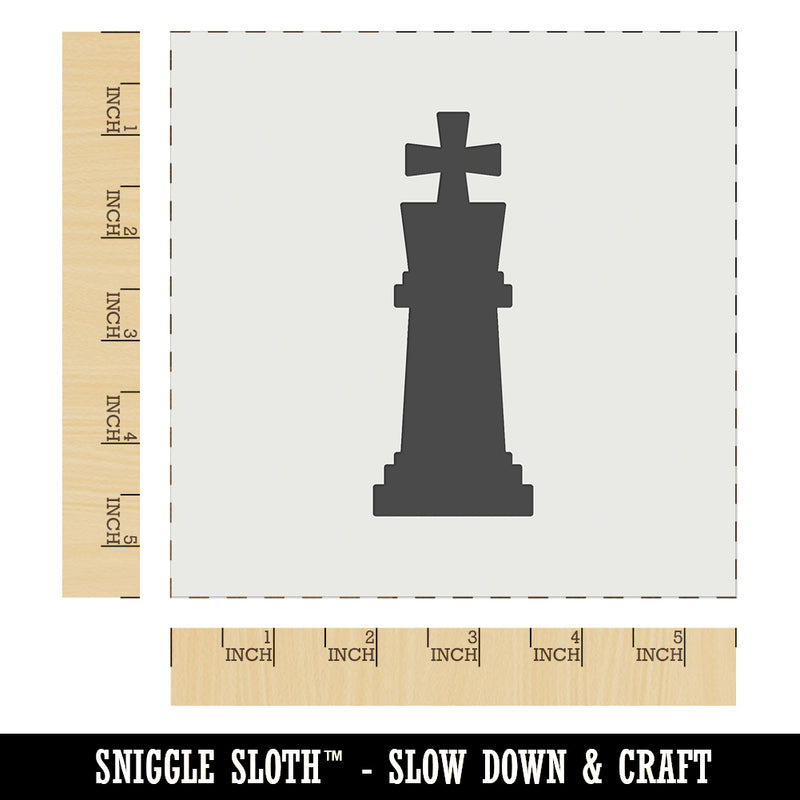 Chess King Piece Wall Cookie DIY Craft Reusable Stencil