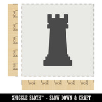 Chess Rook Piece Wall Cookie DIY Craft Reusable Stencil