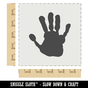 Hand Print Wall Cookie DIY Craft Reusable Stencil