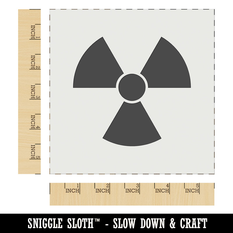 Ionizing Radiation Radioactive Trefoil Symbol Wall Cookie DIY Craft Reusable Stencil