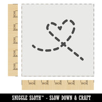 Dashed Heart Wall Cookie DIY Craft Reusable Stencil