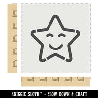 Star Happy Face Emoticon Wall Cookie DIY Craft Reusable Stencil