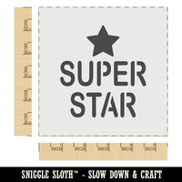 Super Star Fun Text Teacher School Wall Cookie DIY Craft Reusable Stencil