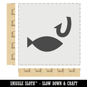 Fish and Hook Fishing Wall Cookie DIY Craft Reusable Stencil