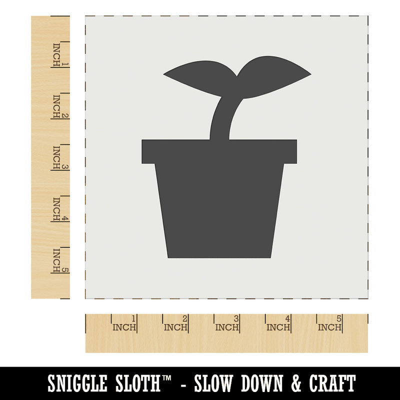 Plant Sprout Gardening Solid Wall Cookie DIY Craft Reusable Stencil