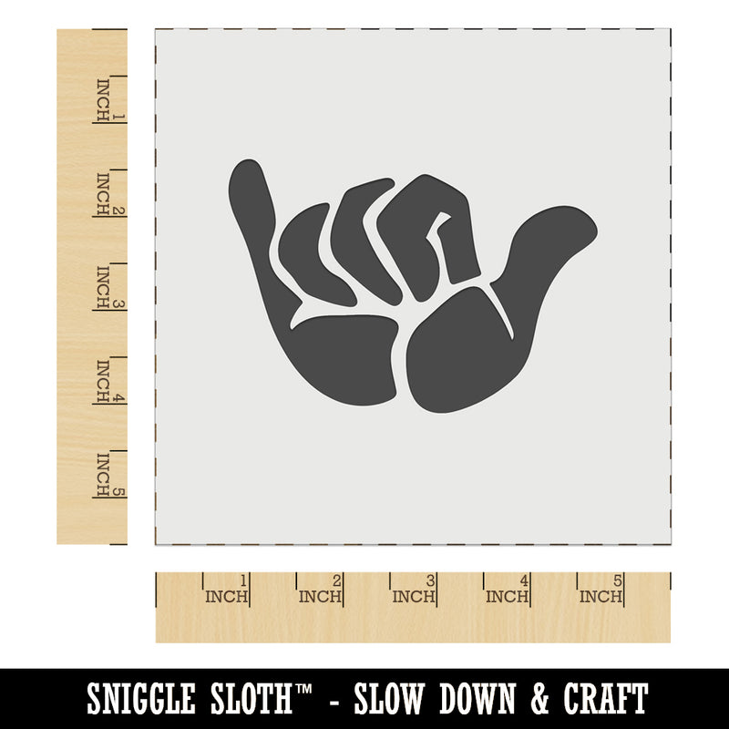 Shaka Hang Loose Surfer Sign Wall Cookie DIY Craft Reusable Stencil