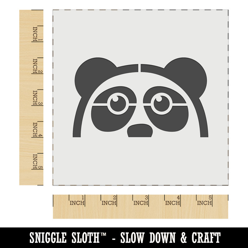 Peeking Panda Wall Cookie DIY Craft Reusable Stencil