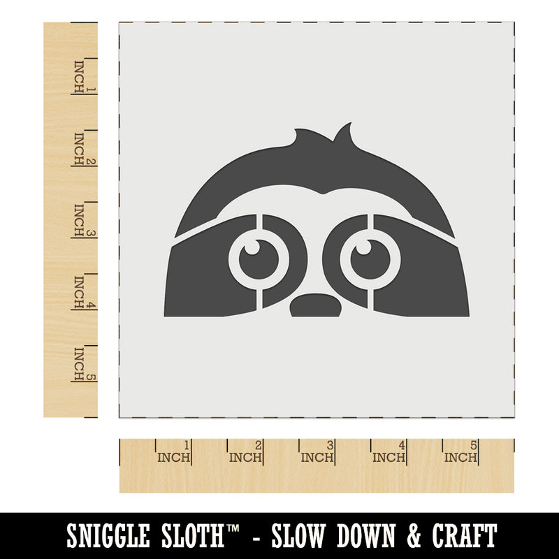 Peeking Sloth Wall Cookie DIY Craft Reusable Stencil