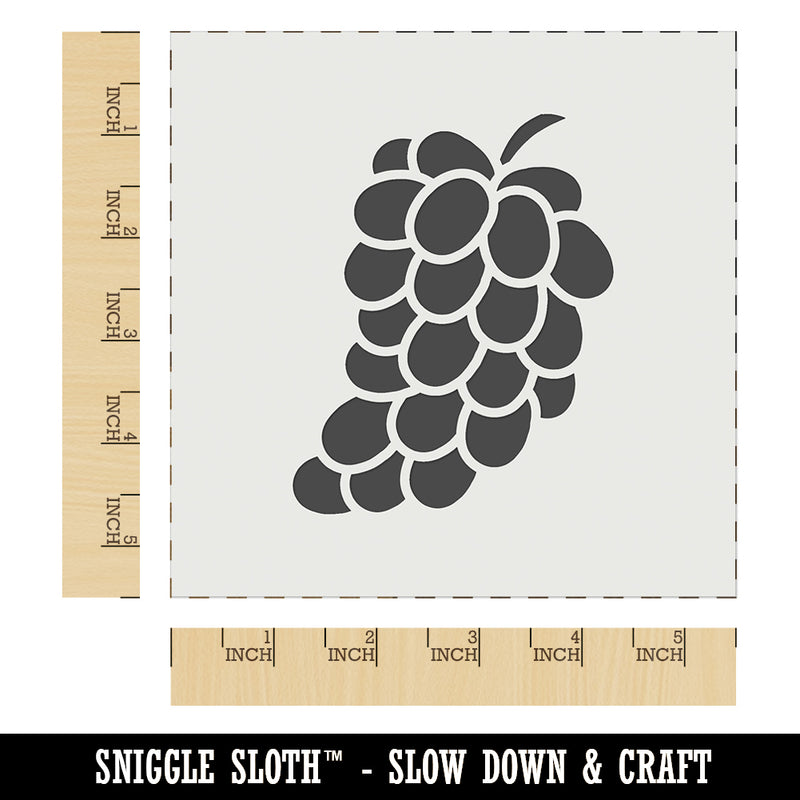 Bundle of Grapes Fruit Solid Wall Cookie DIY Craft Reusable Stencil