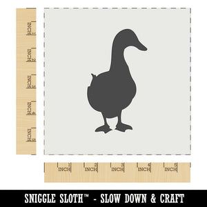 Duck From the Front Silhouette Wall Cookie DIY Craft Reusable Stencil