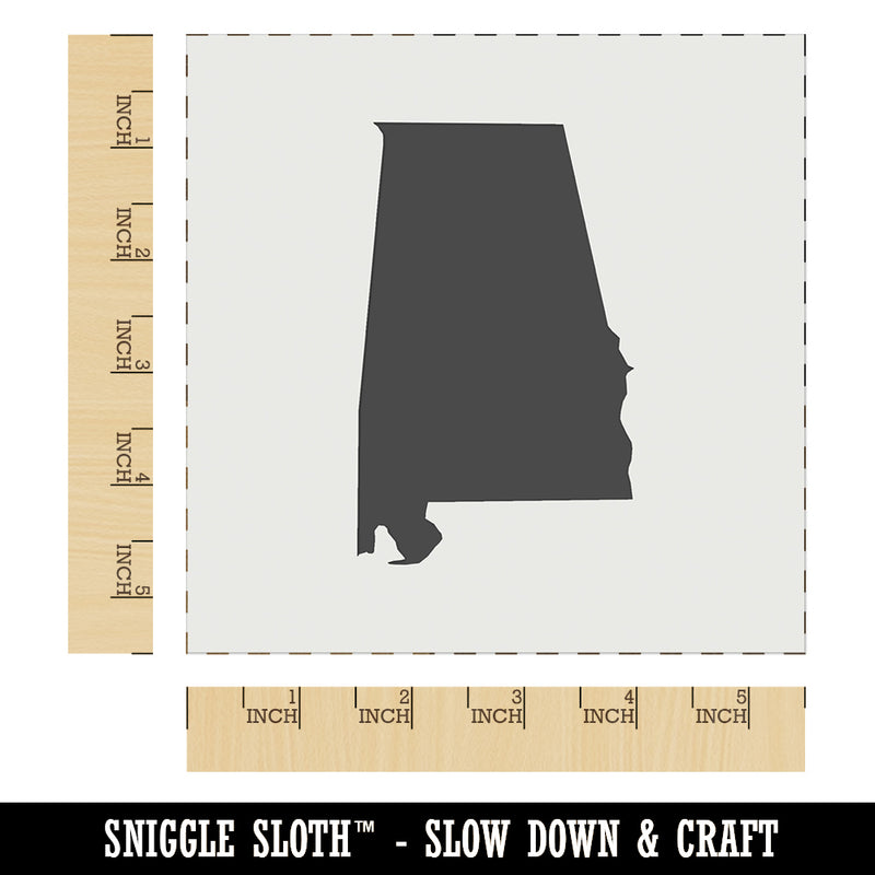Alabama State Silhouette Wall Cookie DIY Craft Reusable Stencil