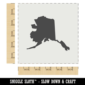 Alaska State Silhouette Wall Cookie DIY Craft Reusable Stencil