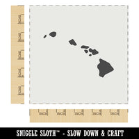 Hawaii State Silhouette Wall Cookie DIY Craft Reusable Stencil