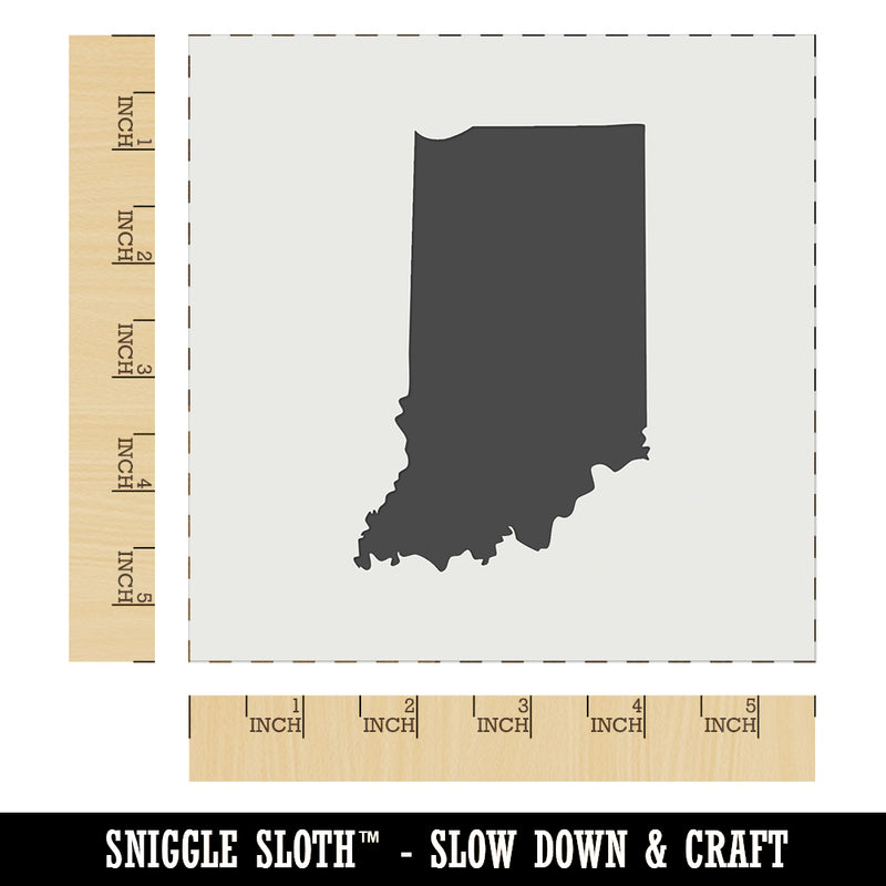 Indiana State Silhouette Wall Cookie DIY Craft Reusable Stencil