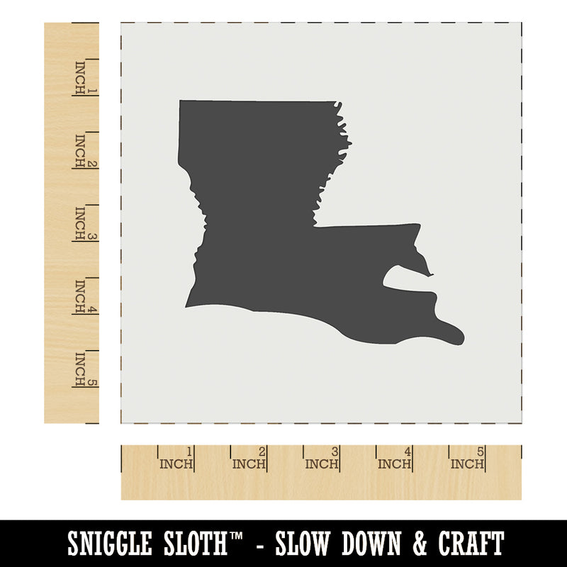 Louisiana State Silhouette Wall Cookie DIY Craft Reusable Stencil