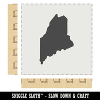 Maine State Silhouette Wall Cookie DIY Craft Reusable Stencil