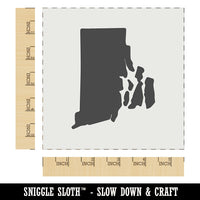 Rhode Island State Silhouette Wall Cookie DIY Craft Reusable Stencil