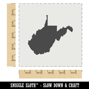 West Virginia State Silhouette Wall Cookie DIY Craft Reusable Stencil