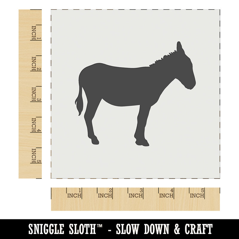 Donkey Silhouette Solid Wall Cookie DIY Craft Reusable Stencil