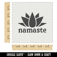 Namaste with Lotus Flower Yoga Wall Cookie DIY Craft Reusable Stencil