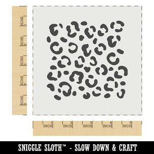 Leopard Print Spots Wall Cookie DIY Craft Reusable Stencil