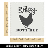 The Fluffy Butt Hut Chicken Coop Wall Cookie DIY Craft Reusable Stencil