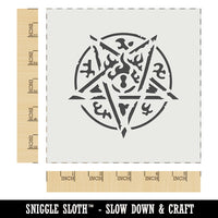 Cthulhu Elder Sign Eldritch Horror Pentagram Wall Cookie DIY Craft Reusable Stencil