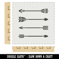 Set of Bow Arrow Pointers Wall Cookie DIY Craft Reusable Stencil