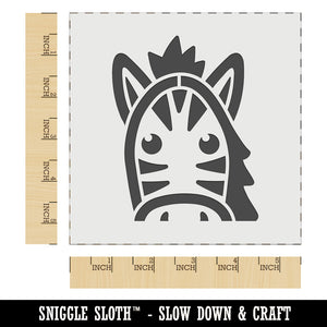 Peeking Zebra Wall Cookie DIY Craft Reusable Stencil