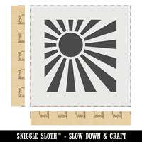 Shining Sun Rays Wall Cookie DIY Craft Reusable Stencil