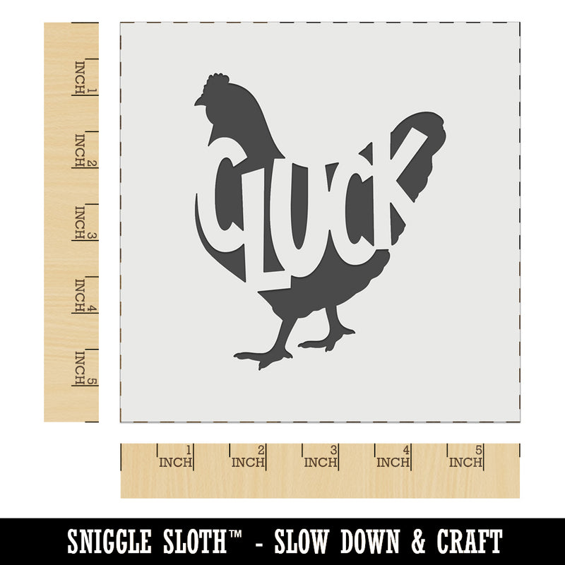 Chicken Hen Cluck Farm Animal Wall Cookie DIY Craft Reusable Stencil