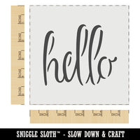 Hello Script Wall Cookie DIY Craft Reusable Stencil