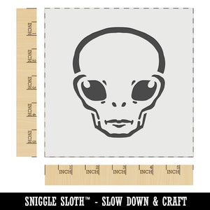 Alien Extraterrestrial UFO Head Wall Cookie DIY Craft Reusable Stencil