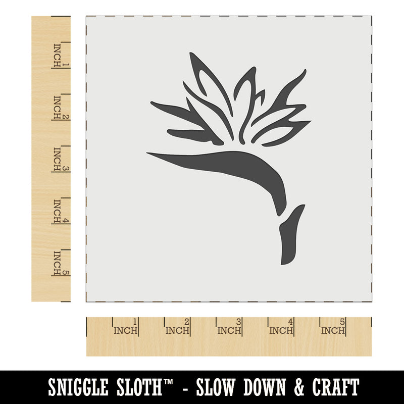 Bird of Paradise Tropical Flower Flora Wall Cookie DIY Craft Reusable Stencil