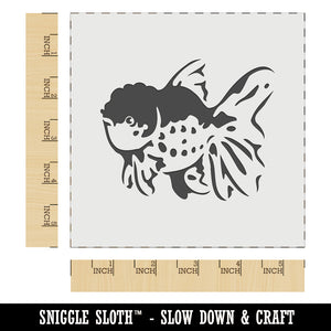 Fancy Lionhead Goldfish Aquarium Pet Wall Cookie DIY Craft Reusable Stencil