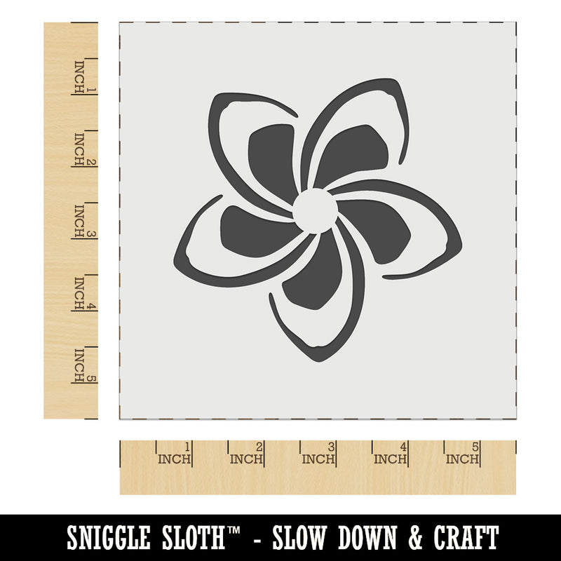 Plumeria Beautiful Tropical Spiral Flower Wall Cookie DIY Craft Reusable Stencil