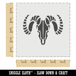 Ram Skull with Curved Horns Wall Cookie DIY Craft Reusable Stencil