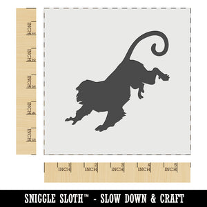 Running Monkey with Long Tail Wall Cookie DIY Craft Reusable Stencil