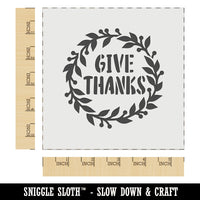 Give Thanks Wreath Wall Cookie DIY Craft Reusable Stencil