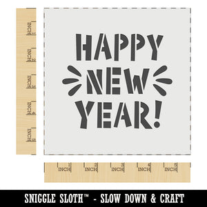 Happy New Year Wall Cookie DIY Craft Reusable Stencil